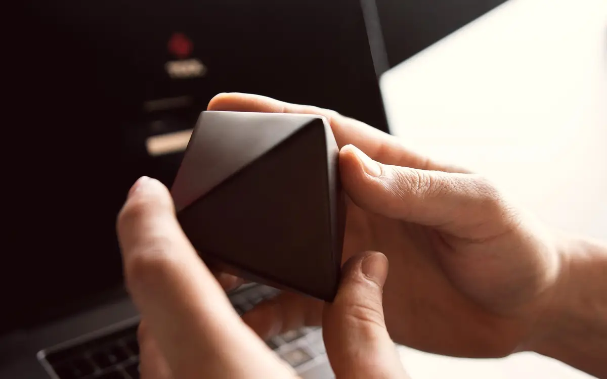 A user interacting with the Platinum Elite air conditioner controller